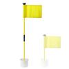 Asta de Bandera para Green de Golf 1 Sección/2 Secciones Desmontable Combinación Asta de Bandera Suministros de Práctica para Campo Marca de Bandera Juego de Copa para Hoyo
