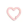 Clips de Resorte Coloridos, Anillas Abiertas Redondas, Anillas de Resorte en Forma de Corazón, Accesorios para Llaveros DIY, Conectores de Aleación
