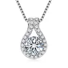 Plata de Ley S925 Moda Lujo Ligero Collar de Moissanita Temperamento de Gama Alta Exclusivo Transfronterizo Fabricante de Gargantillas Venta Directa al por Mayor