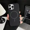 Funda Magnética de TPU Mate Adecuada para iPhone 17, Color Sólido, con Forro de Terciopelo, Funda Oficial de TPU para iPhone 14