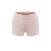 Shorts Casuais de Verão Europeu e Americano 2025, Cor Sólida, Design Novo, Cintura Elástica com Vários Botões, Quadril, Estilo Hot Girl para Mulheres
