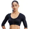 Sujetador Deportivo Transfronterizo Estilo Europeo y Americano Push-Up Inalámbrico de Manga 7/8 para Correr, Yoga, Top de Fitness Antishock Ajustable para Mujer