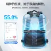Mochila de Cuero Genuino de Primera Capa Estilo Nuevo para Hombres, Mochila Ligera y Expandible para Laptop para Viajes de Negocios, Bolsa de Gran Capacidad, Marca Bo