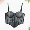 Fábrica de Lingerie Transfronteiriça Top Modelador Tomara que Caia sem Costas para Usar por Cima, Tubinho Sexy Estilo Europeu e Americano com Sutiã de Barbatanas