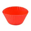 Pronta entrega fábrica silicone Mafen copo assar sobremesa ovo tarte pudim 7cm forma bolo DIY redondo bolo Copo