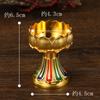Nuevo soporte para lámpara de loto, lámpara de ghee de aleación, soporte para vela de loto de pie alto, adornos de escritorio, suministros para Buda para el hogar