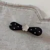 Pinza para el Cabello con Flor de Lazo de Puntos, Pinza Exquisita de Alta Gama para Mechones Laterales y Flequillo, Accesorio para el Cabello de Pinza Recta
