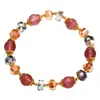 Nuevo Pulsera de Cuentas Popcorn de Cristal Estilo Coreano Fresco para Mujer Mejor Amiga Pulsera de Cristal Rosa Fresco Tienda de Oro Regalo Pulsera Antigua