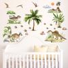Pegatinas de Pared para el Hogar de Plantas de Palmera de Dinosaurios Decoración de Fondo para Sala de Estar Habitación Infantil Transfronterizo Extraíble MUP1858