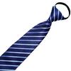 Fábrica Masculina Preta Casual Listrada Azul Gravata de Negócios Preguiçoso 8cm Nó Zíper Livre Gravata Atacado