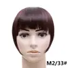 Peluca de Flequillo Multicolor Transfronteriza al por Mayor para Mujer, Postizo para la Parte Superior de la Cabeza, Flequillo Estilo Cómico, Flequillo Falso de Fibra Sintética Estilo Francés sin Costuras