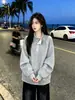 Sudadera de punto medio de manga larga, diseño moderno y único para mujer, nuevo estilo casual otoño/invierno 2026 ins
