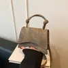 Moderna e casual 2026 outono novo tendência simples cor sólida estilosa casual transversal ombro feminina pequena quadrada bolsa