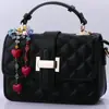 Moda Nicho Transfronteiriça Versátil Pingente Coração Vermelho Charme para Bolsa Ins Colorido Acrílico Pingente com Contas