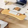 Tablero de Extensión para Hueco de Escritorio de Dormitorio, Escritorio Plegable para Computadora, Soporte para Teclado y Ratón, Estante de Almacenamiento Multifuncional sin Perforaciones