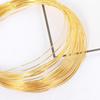 Pacote de ouro 18K styling fio macio fio de cobre diy pulseira artesanal styling enrolamento orelha jóias material acessórios