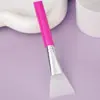 Mango Inclinado Cabeza Suave Cepillo de Silicona para Mascarilla Facial Spa Brocha para Mascarilla Facial de Silicona Salón de Belleza