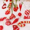 Bola de Navidad de plástico nueva transfronteriza 16 formas especiales multipaquete Decoración navideña colgante pequeño para árbol de Navidad