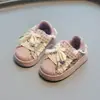 Nuevas zapatillas de moda de otoño para bebés, zapatillas deportivas estilo coreano para niños pequeños, zapatos para niños con cordones, zapatos para caminar para niños pequeños