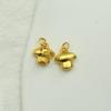 Guofeng oro mate papelería diy accesorios 18k tapa oficial para ser no. 1 colgante de cuentas de cuchara y cuenco de protección para el examen