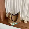 Bolsa de ombro grande de cor sólida, estilo casual transfronteiriço para o dia a dia, bolsa transversal, moderna, simples, na moda, estilosa, bolsa de axila
