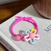 Ligas para el cabello lindas y coloridas de flores para niños que no dañan el cabello, Nuevas Bandas Elásticas de Alta Elasticidad 2025 para Niñas Pequeñas