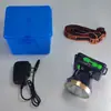 Faro de cabeza de alta potencia para conducción en el mar, faro de buceo y pesca impermeable, lámpara de iluminación mini portátil de luz fuerte