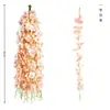 Tiras de Flores Decorativas para Casamento, Flor de Feijão Glicínia Simulada, Glicínia Popular para Teto Galeria Longa Atacado Flor de Glicínia Simulada Longa