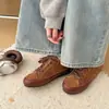 Zapatillas de entrenamiento alemanas para mujer con bloques de color y estampado de leopardo, nueva colección otoño 2026, zapatillas casuales de cordones con suela plana, zapatos planos versátiles para mujer con punta redonda