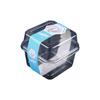 Caja cuadrada transparente para pudín, mousse, helado, blíster con cartón de papel para hornear, disponible al por mayor.