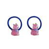 2 paquetes de lindas mini bandas para el cabello con lazos brillantes y lunares de gato, diademas de goma versátiles de dibujos animados, accesorios para el cabello para niños
