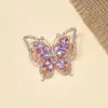 Coleção de Broches Borboleta com Pedras Europeia e Americana Moda Transfronteiriça Acessórios para Terno Broche de Alta Qualidade Fivela de Gola Retrô