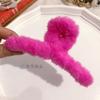 Pinza para el pelo de imitación de piel de conejo de Corea del Sur, para otoño e invierno, con suave viento, para la cabeza, con forma de tiburón grande, accesorios para el cabello al por mayor