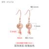 Pendientes de plata de ley 925, accesorios hechos a mano, con perla de jade, hebilla de seguridad, clip para la oreja, accesorios de bricolaje