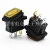 3 pinos com interruptor à prova d'água KCD1 3 pinos 2 amarelos com interruptor de luz 15*21 12v 24v 250V