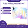 Cor Nórdica Colorido Acrílico Vaso Arte Simples Sala de Estar Sala de Amostra Flor Macia Organizar Estilo Criativo