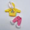 13.5cm Traje de Esquí Little Kelly Ropa de Muñeca Chelsea Juguete de Casa de Juego Trineo Lucha de Bolas de Nieve Patines