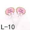 Tarjeta de decoración para pastel inserción puede escribir palabras de bendición inserción de tarjeta decoración para hornear niños adulto cumpleaños festival boda suministros