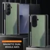 Funda Adecuada para Teléfono Móvil Samsung Ztrifold, Estilo de Negocios Empalmado Eje Central Magnético Anti-Caídas Zfold7 Zfold8 Funda Protectora
