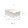 Caja de almacenamiento de cajones multicapa de plástico grueso con hojas blancas, caja de almacenamiento para ropa, caja de almacenamiento transparente, caja de zapatos