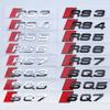 Adecuado para Audi S3S4S5S6S7SQ5RS etiqueta trasera Q5Q3A3A7A6L modificado A4LQ5L pegatinas de logo de coche