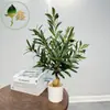 Planta de Olivo Artificial en Maceta, Bonsái de Olivo Artificial, Planta Verde para Decoración del Hogar, Adorno de Árbol Grande, Comercio Exterior Transfronterizo, Desmontaje y Montaje