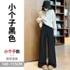 Foto real das novas calças femininas de outono 2026: calças casuais de lã de cashmere de cintura alta, levemente flare, perna larga, comprimento total para mulheres