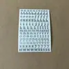 Venta al por mayor Transfronterizo Yeso Vela Aromaterapia 26 Pegatinas de Alfabeto Pegatinas Digitales de Metal Pegatinas Combinadas Pegatinas para Uñas