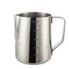 Copo Doméstico de Aço Inoxidável com Bico Pontiagudo para Latte Art com Escala, Ferramenta para Café Coado à Mão, Copo para Espumar Leite, Copo Especial para Espumar Leite para Uso Transfronteiriço