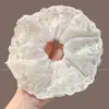 Diadema de lazo de encaje de moda, banda para el cabello extragrande estilo coreano, delicado patrón floral, perfecta para crear un peinado de moño