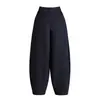 Inverno Novo Casual Moda Quente Grosso Versátil Fluido Emagrecedor Calça Abóbora Calça Harem Estilo Coreano Calça de Pernas Largas