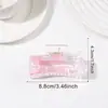 Pinza para el Cabello Transparente Iridiscente Estilo Coreano, Pasador Cuadrado Grande Hueco, Pinza para el Cabello de Niña para Recogido en la Parte Trasera de la Cabeza, Pinza de Tiburón