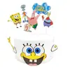 Adornos de Bob Esponja para pastel de cumpleaños (6 piezas): Pastel, estrella, cangrejo, jefe, pulpo, caracol pequeño, Sandy, PVC.