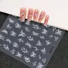 Novo Adesivo para Nail Art Estéreo 5D Em relevo Borboleta Flor Renda Laço Rosa Adesivo de Unha de Alta Qualidade